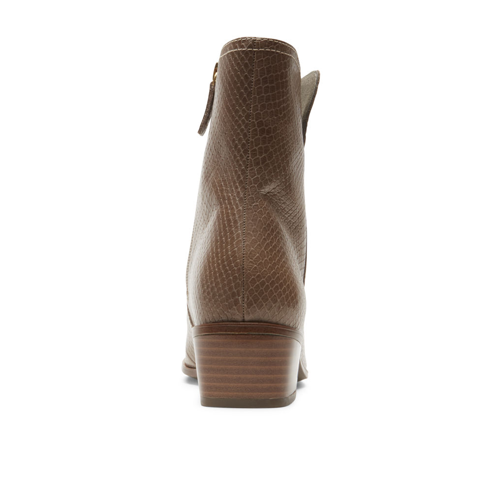 Rockport Støvler Dame Brune - Geovana Mid - VWCP98530
